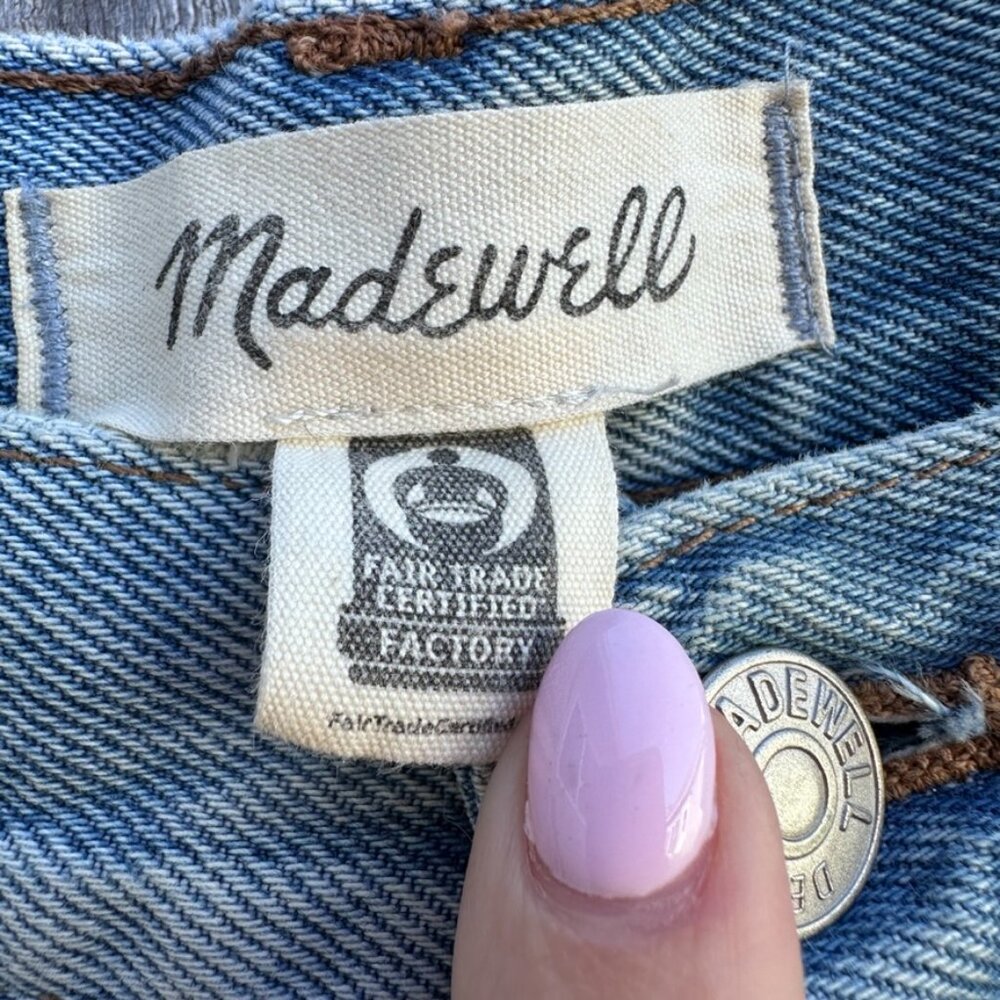 Madewell Relaxed Mid Length Denim Jean Shorts Mid Wash - 23 - Picture 3 of 6